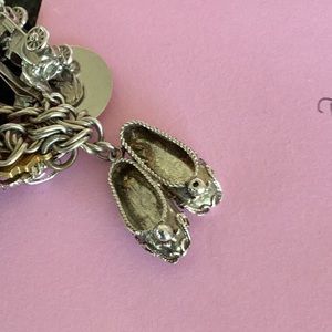 VINTAGE CHARM STERLING SILVER BALLET SHOES